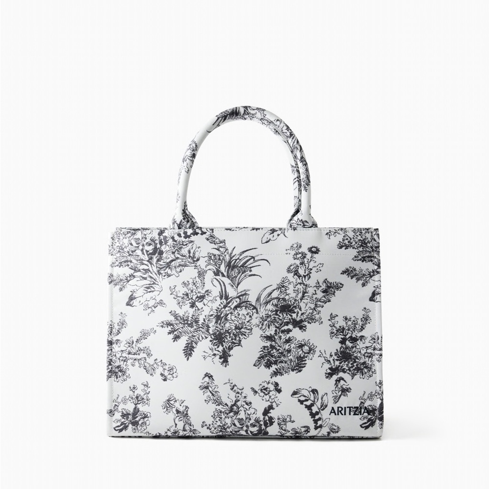 Aritzia Keep Toile Floral Tote Small NWT
